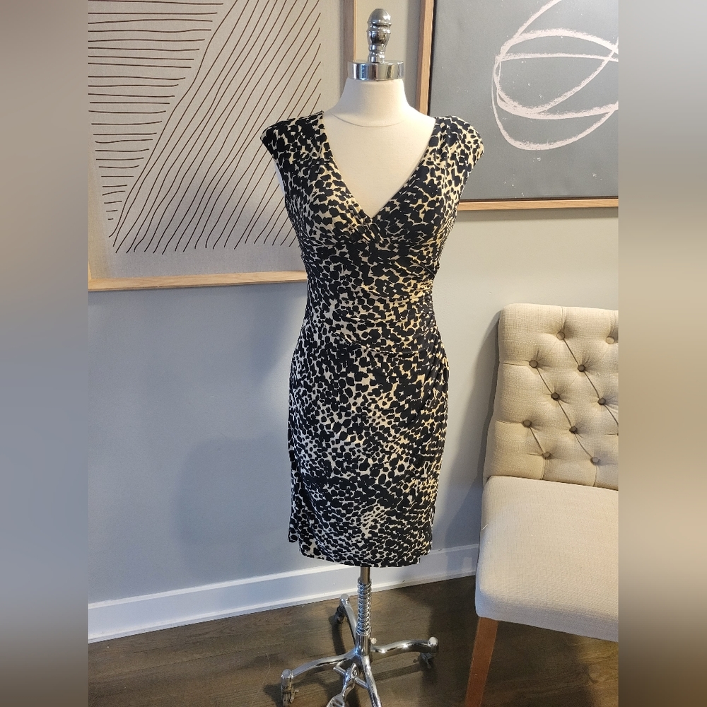 Animal Print Form fitting Dress